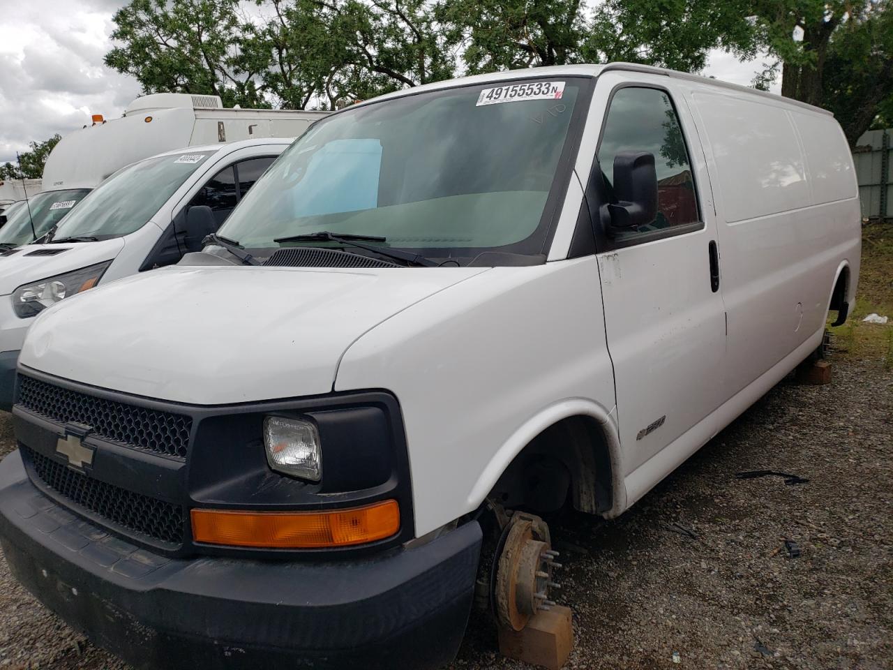 CHEVROLET EXPRESS G2 2005 white extended gas 1GCGG29V551155293 photo #1