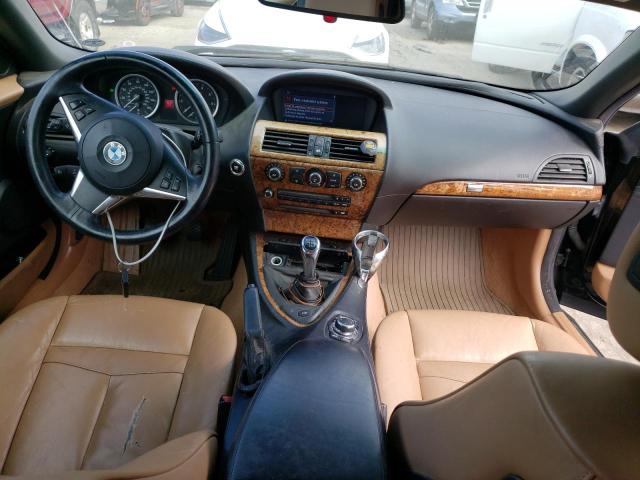 VIN: WBAEB53599CX58223 Auction: COPART Lot: 52223263 Location: CA - HAYWARD WBAEB53599CX58223 BMW 6 SERIES 2009 BLACK Photo 8