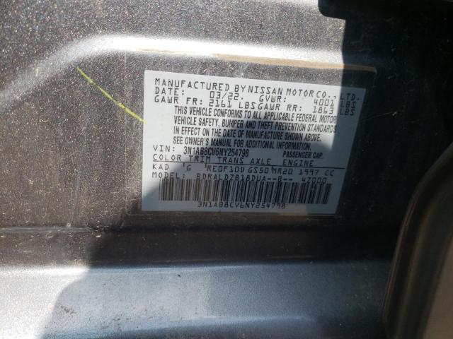 3N1AB8CV6NY254798 Nissan SENTRA SV