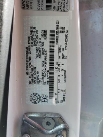 1FMCU0GX1FUB52287 Ford ESCAPE SE