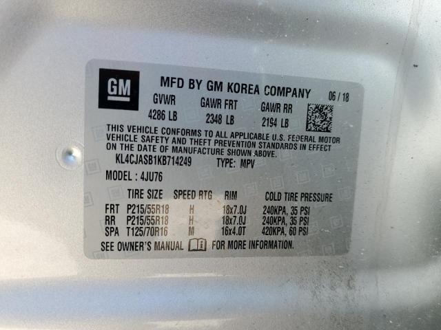 KL4CJASB1KB714249 Buick Encore Preferred