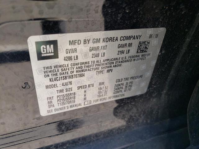 KL4CJ1SB1KB707804 Buick Encore Sport Touring