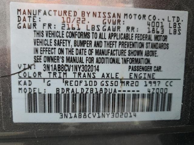 3N1AB8CV1NY302014 Nissan SENTRA SV
