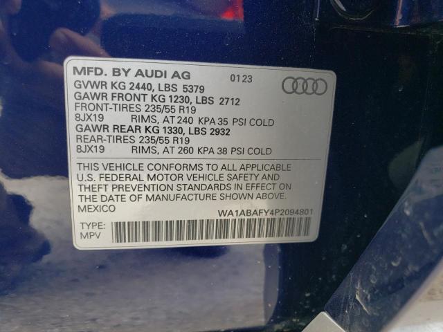 WA1ABAFY4P2094801 2023 AUDI Q5, photo no. 13