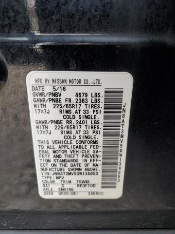 JN8AT2MV5GW134950 Nissan ROGUE S