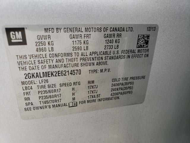 2GKALMEK2E6214570 GMC Terrain Sle