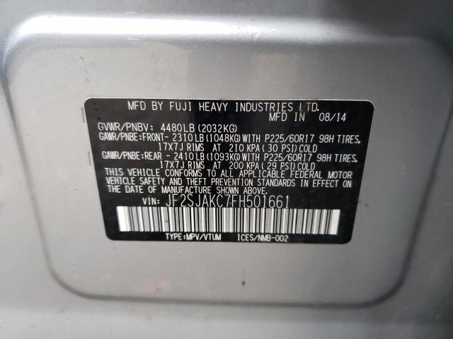 JF2SJAKC7FH501661 Subaru Forester 2.5i Limited