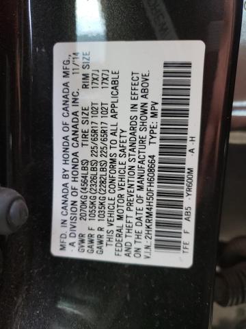 2015 HONDA CRV 2HKRM4H50FH608664