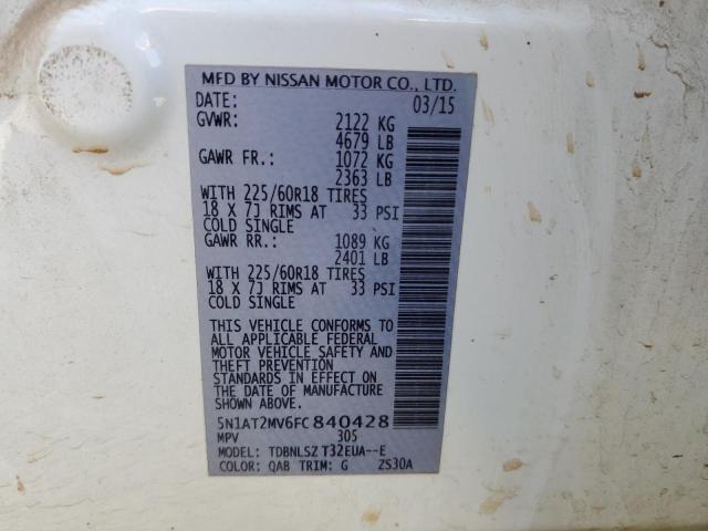 5N1AT2MV6FC840428 Nissan ROGUE S