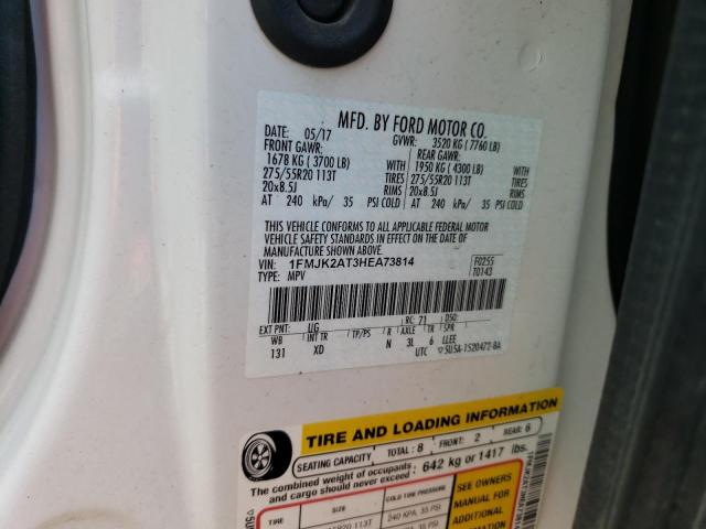 1FMJK2AT3HEA73814 Ford Expedition El Limited