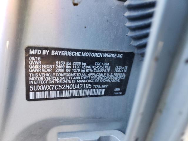 5UXWX7C52H0U42195 BMW X3 Xdrive35i