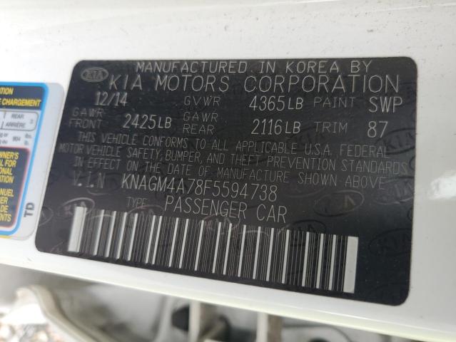 KNAGM4A78F5594738 KIA Optima Lx