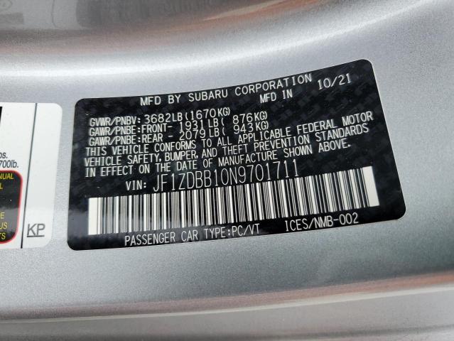 JF1ZDBB10N9701711 Subaru Brz Premium
