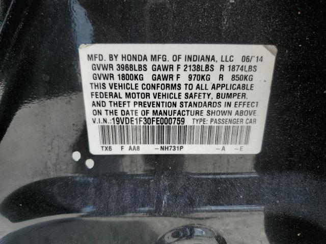 2015 ACURA ILX 20 - 19VDE1F30FE000759