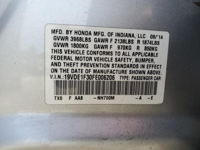 2015 ACURA ILX 20 - 19VDE1F30FE006206