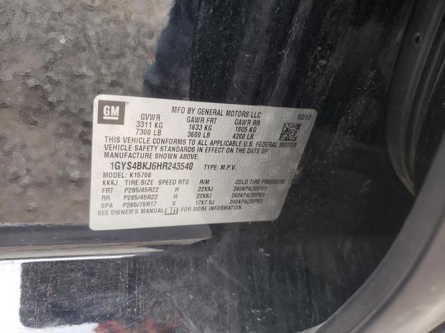 2017 CADILLAC ESCALADE L - 1GYS4BKJ6HR243540
