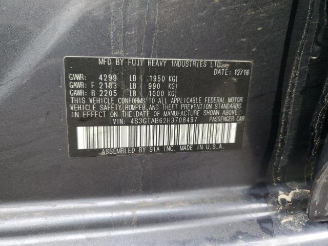 4S3GTAB62H3708497 Subaru Impreza Premium