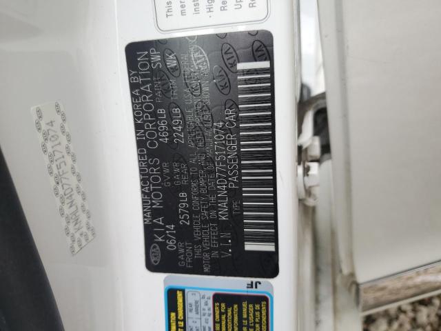 2015 KIA CADENZA PR - KNALN4D77F5171074