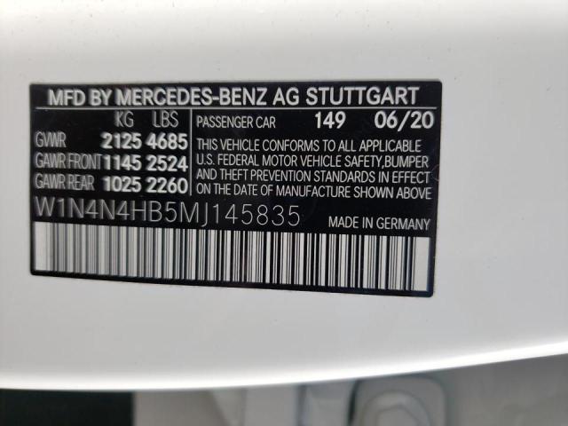W1N4N4HB5MJ145835 Mercedes-Benz Gla 250 4matic