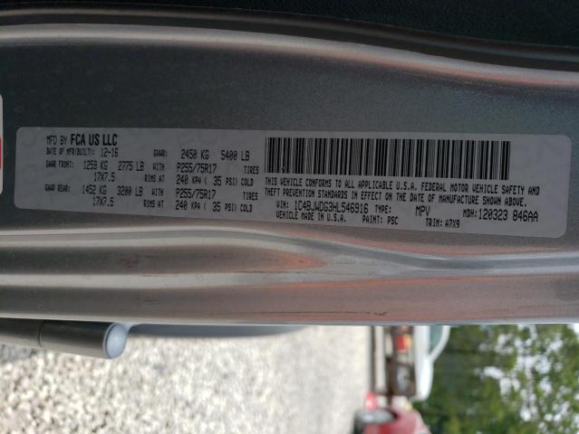 1C4BJWDG3HL546916 Jeep Wrangler Unlimited Sport