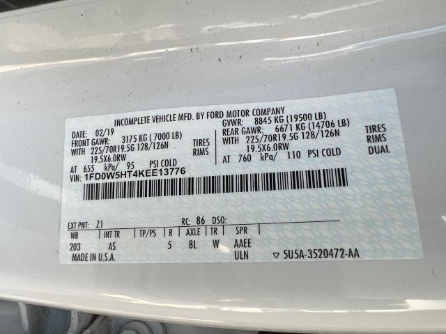2019 FORD F550 SUPER - 1FD0W5HT4KEE13776