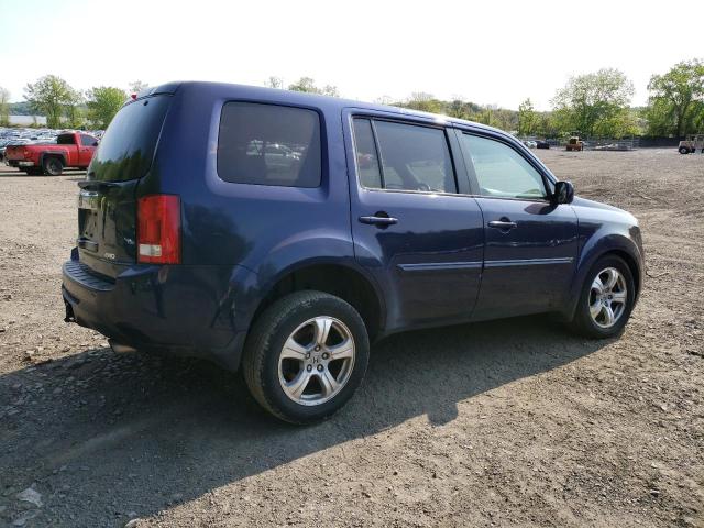 HONDA PILOT EXL 2013 blue  gas 5FNYF4H63DB025757 photo #4