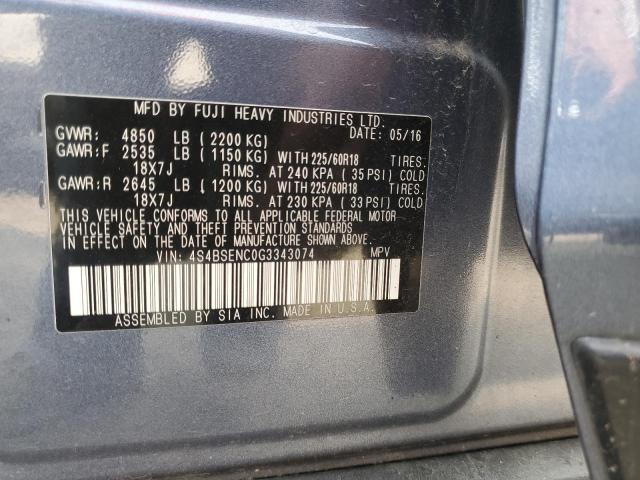 4S4BSENC0G3343074 Subaru Outback 3.6r Limited
