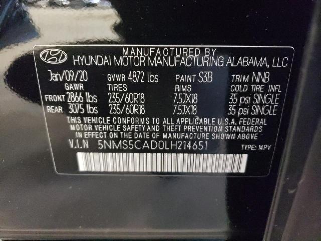 2020 HYUNDAI SANTA FE L - 5NMS5CAD0LH214651