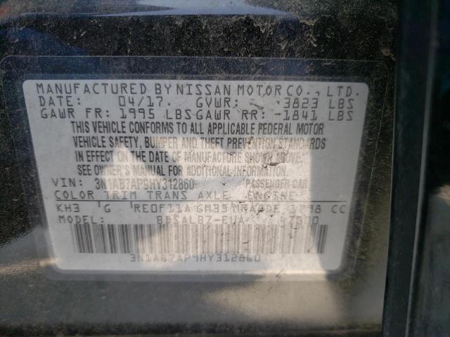 2017 NISSAN SENTRA NIS - 3N1AB7AP9HY312860