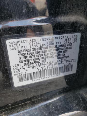 3N1AB7AP6GY311003 Nissan SENTRA S
