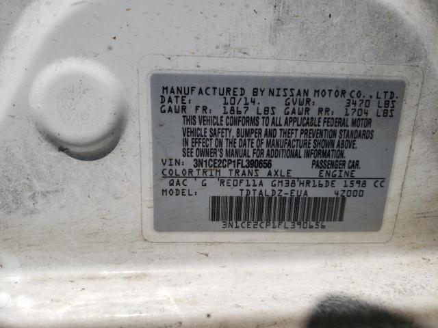 2015 Nissan Versa Note S VIN: 3N1CE2CP1FL390656 Lot: 53589413