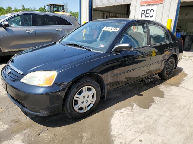 Salvage cars for sale from Copart Duryea, PA: 2002 Honda Civic LX