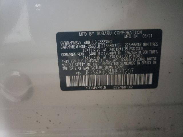JF2SKARC3MH531207 Subaru Forester Sport