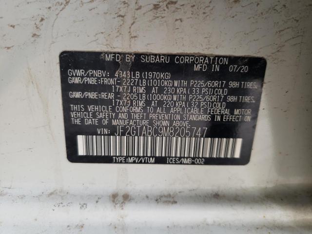 JF2GTABC9M8205747 Subaru Crosstrek
