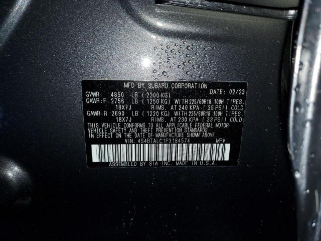 2023 SUBARU OUTBACK ON 4S4BTALC1P3184574
