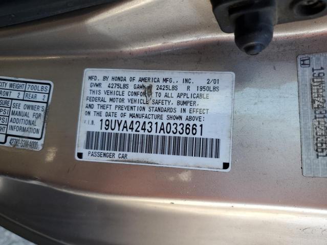 19UYA42431A033661 2001 Acura 3.2Cl