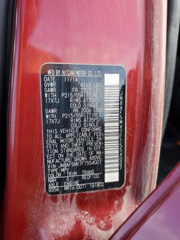 2015 NISSAN JUKE S - JN8AF5MV7FT554007