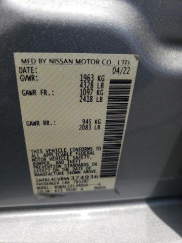 1N4BL4CV8NN374936 Nissan ALTIMA SR