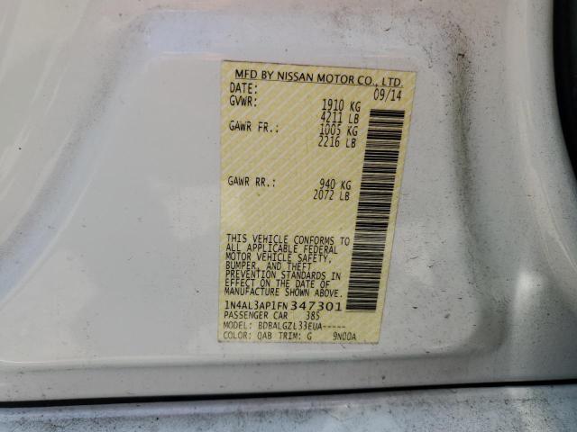 1N4AL3AP1FN347301 Nissan ALTIMA 2.5