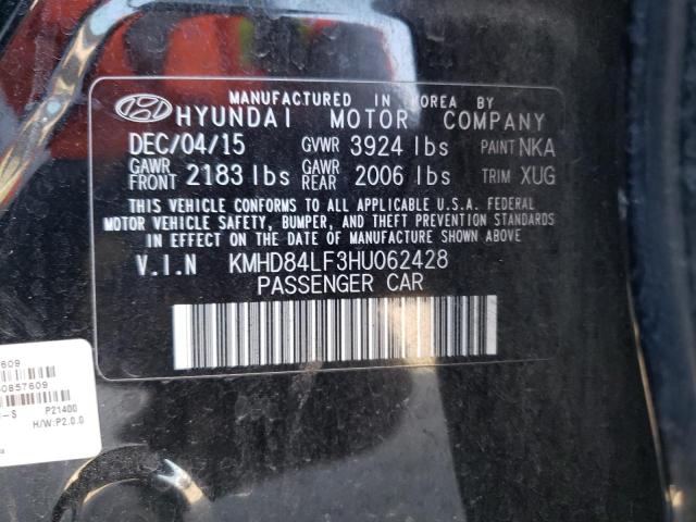 KMHD84LF3HU062428 Hyundai ELANTRA SE