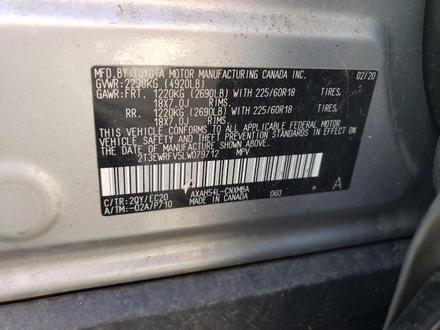 2T3EWRFV5LW079712 Toyota RAV4 XSE
