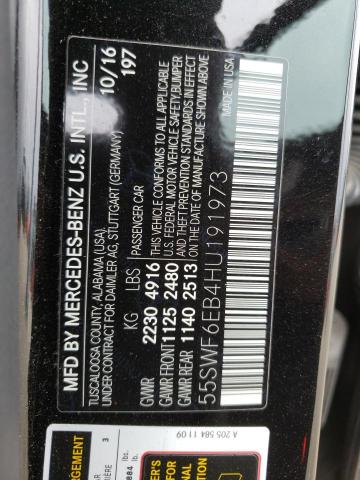 55SWF6EB4HU191973 Mercedes-Benz C 43 4matic Amg