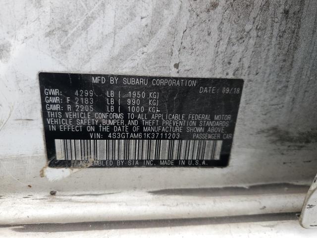 4S3GTAM61K3711203 Subaru Impreza Sport