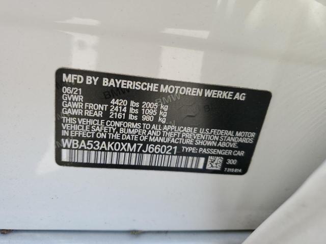 2021 BMW 228I - WBA53AK0XM7J66021