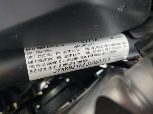 2018 YAMAHA XSR700 - JYARM21E2JA000719