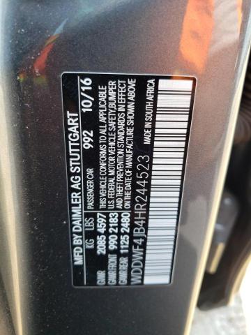 2017 MERCEDES-BENZ 170SD WDDWF4JB4HR244523