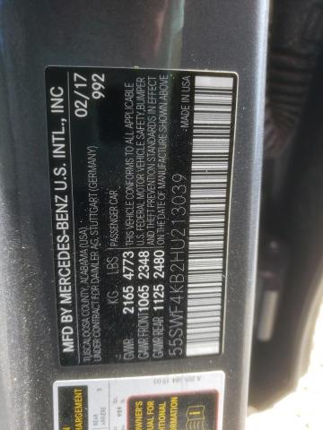 55SWF4KB2HU213039 Mercedes-Benz C 300 4matic