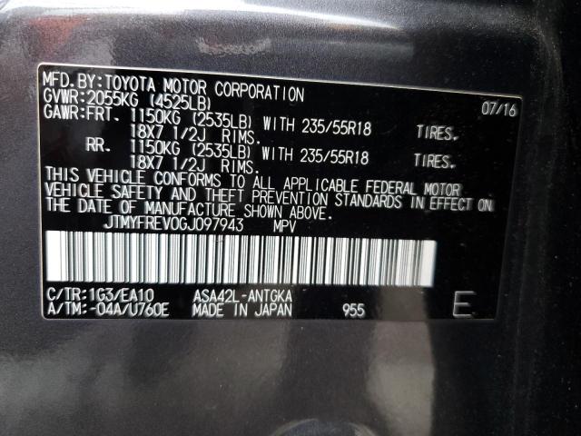 JTMYFREV0GJ097943 Toyota Rav4 Limited