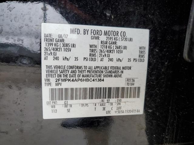 2FMPK4AP6HBC41384 2017 FORD EDGE, photo no. 14