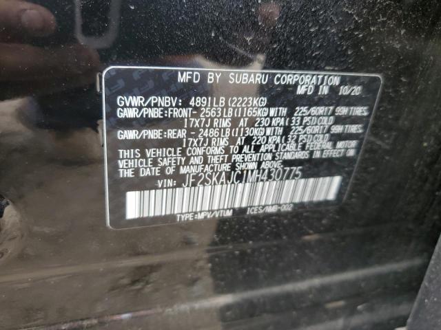 JF2SKAJC1MH430775 Subaru Forester Premium